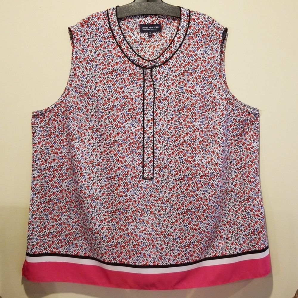 Jones New York Sleeveless Tunic with Zipper_sz 3X